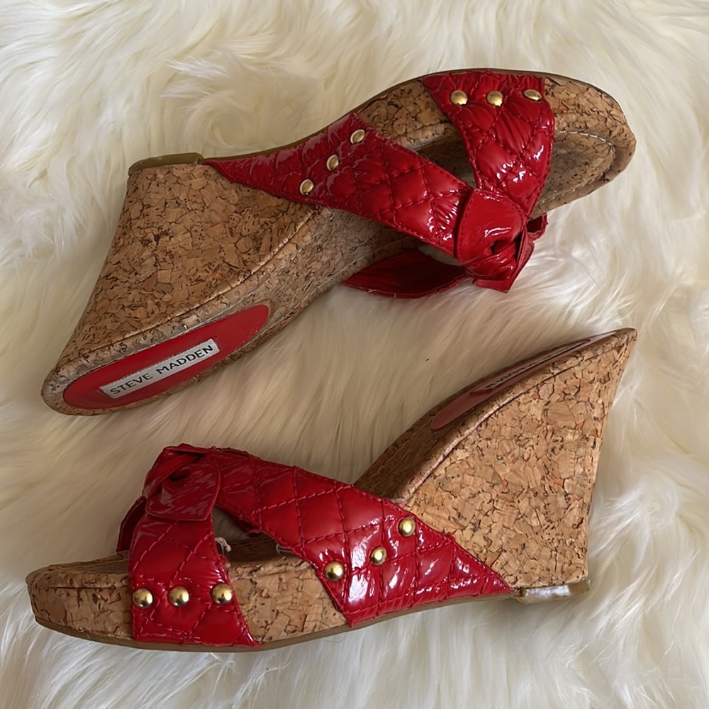 Steve Madden Women’s Wedge Platform Slide Sandals Size 8.5 - Picture 2 of 6